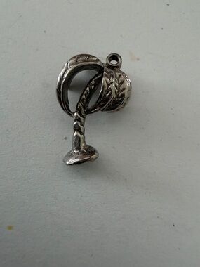 Silver Palm Tree Charm Pendant